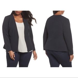 Sejour Riley Navy Blue Blazer Jacket Plus Size